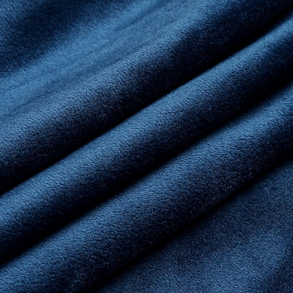 Decorative Throw Pillow Covers Velvet 18X18 Inch Pack of 2 Blue Cushion Covers Soft for Couch Sofa Bedroom Living Room Outdoor