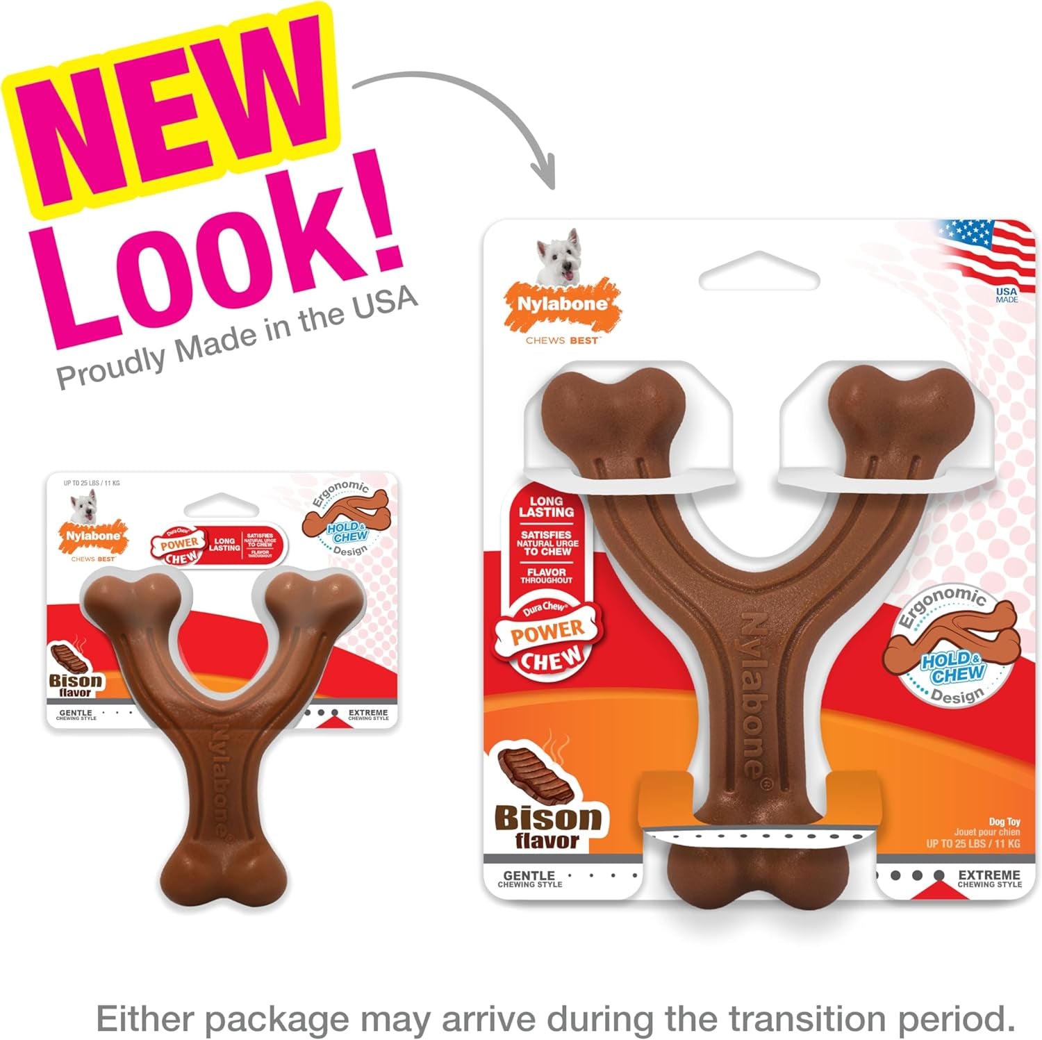Wishbone Dog Chew Toys for Adult Dogs and Puppies