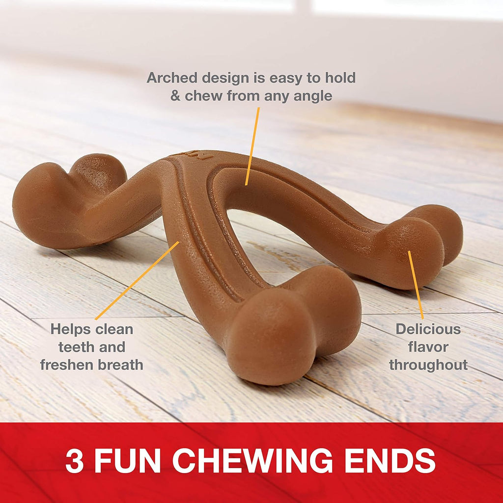 Wishbone Dog Chew Toys for Adult Dogs and Puppies